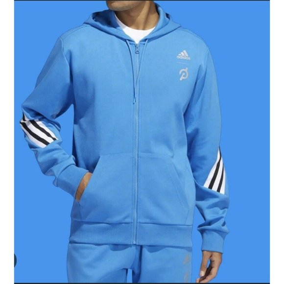 adidas Other - New Men's Size XL Adidas x Peloton FullZip Hoodie Jacket HG1525 Blue